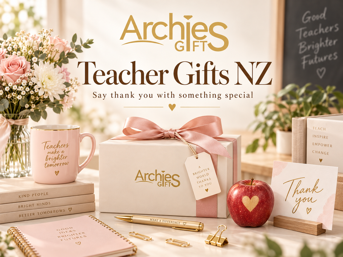 Teacher thank-you gift boxes from Archies Gifts New Zealand